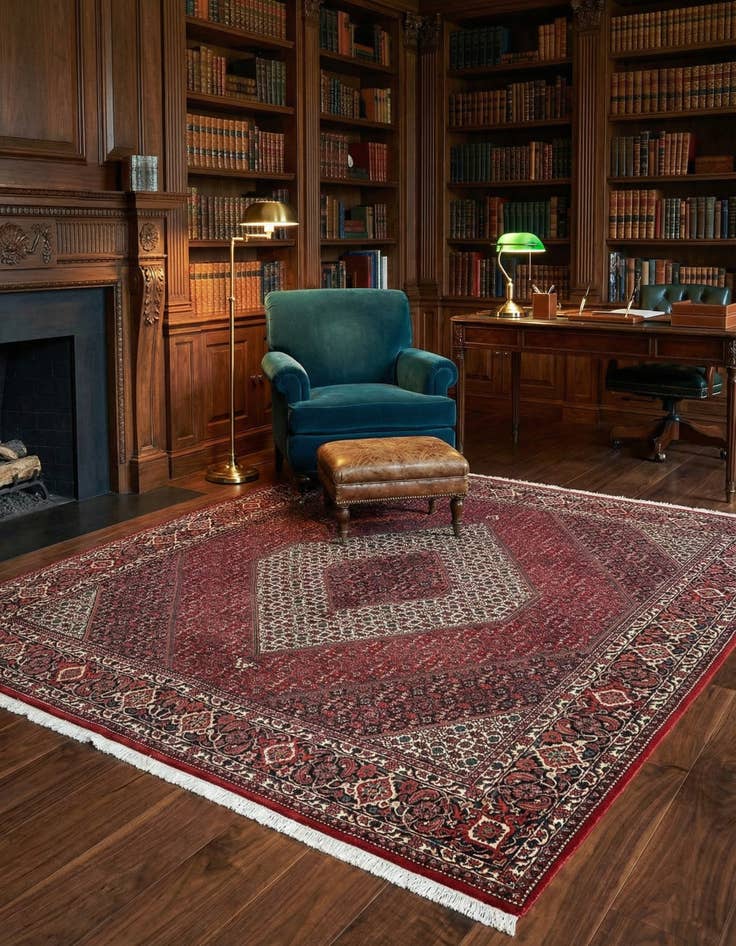 Detail image of  8' 3 x 8' 8 Bidjar Wool Rug