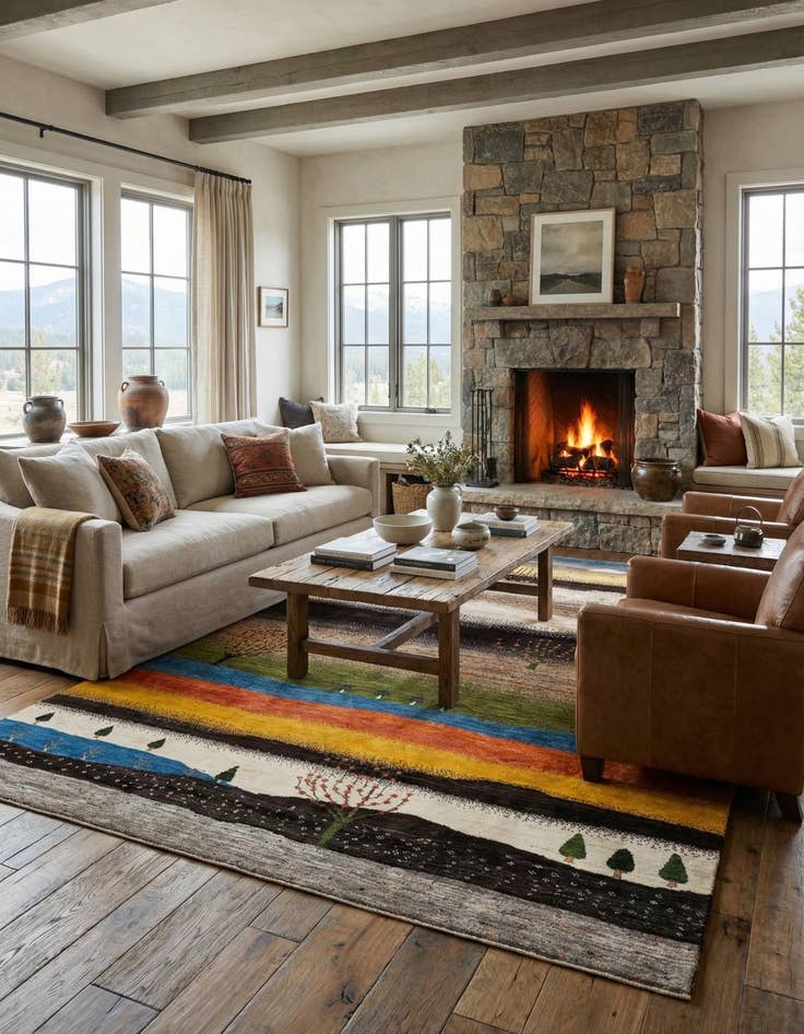 Detail image of 6' 8 x 10' 2 Kashkuli Rug