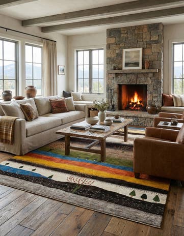 6' 8 x 10' 2 Kashkuli Rug