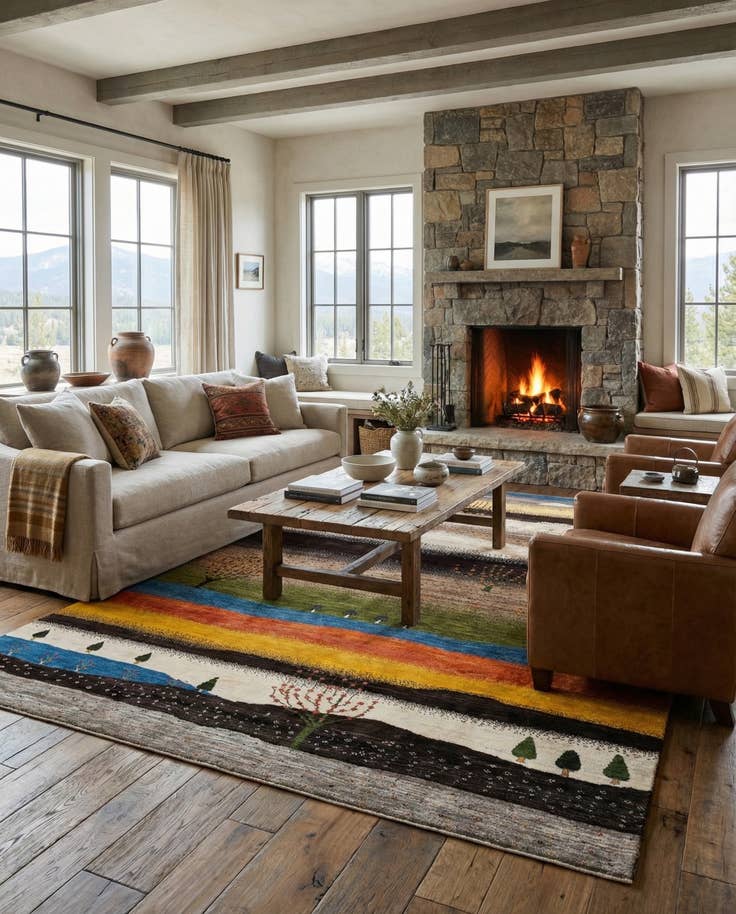 Detail image of 6' 8 x 10' 2 Kashkuli Rug