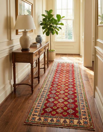 2' 9 x 10' Hand Knotted Kazak Runner Rug
