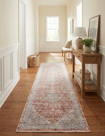 Red Noble Runner Rug