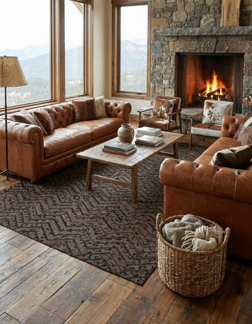 5' x 7' 8 Cowhide - Patchwork Rug