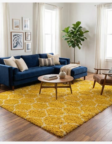 10' x 13' Trellis Shag Rug