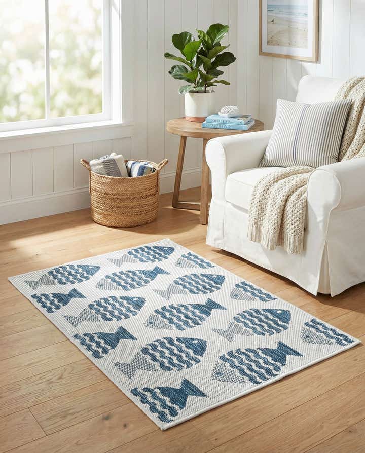 2' x 3' Easy-Clean Coastal Indoor / Outdoor Rug