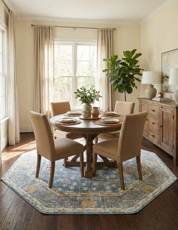 Blue Paragon Octagon Rug