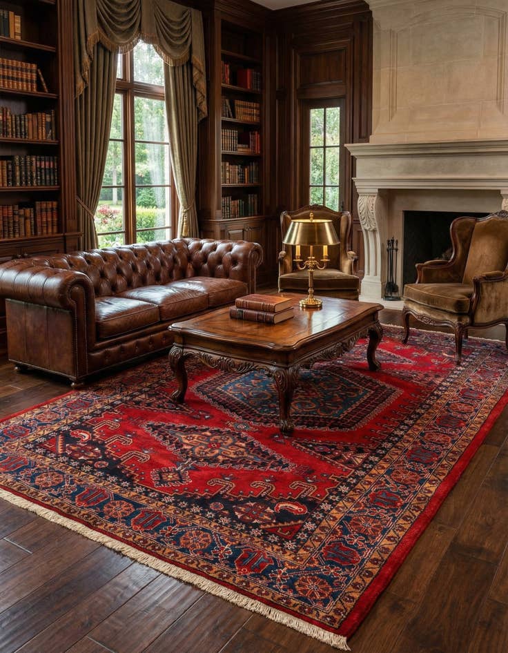 Detail image of  7' 7 x 10' 8 Viss Wool Rug