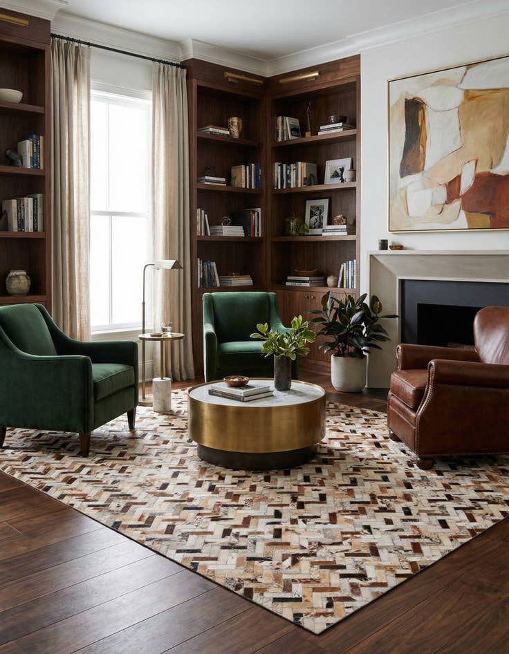 Detail image of  5' x 8' Cowhide Rug