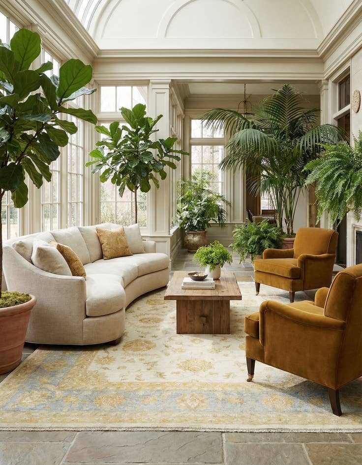 Detail image of  8' 6 x 11' 4 Ziegler Wool Rug