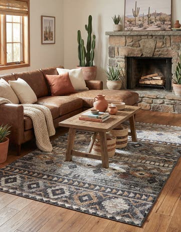 5' 3 x 8' Eco Southwestern Rug