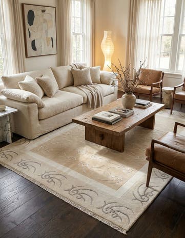 5' 5 x 7' 9 Hand Knotted Darya Wool Rug