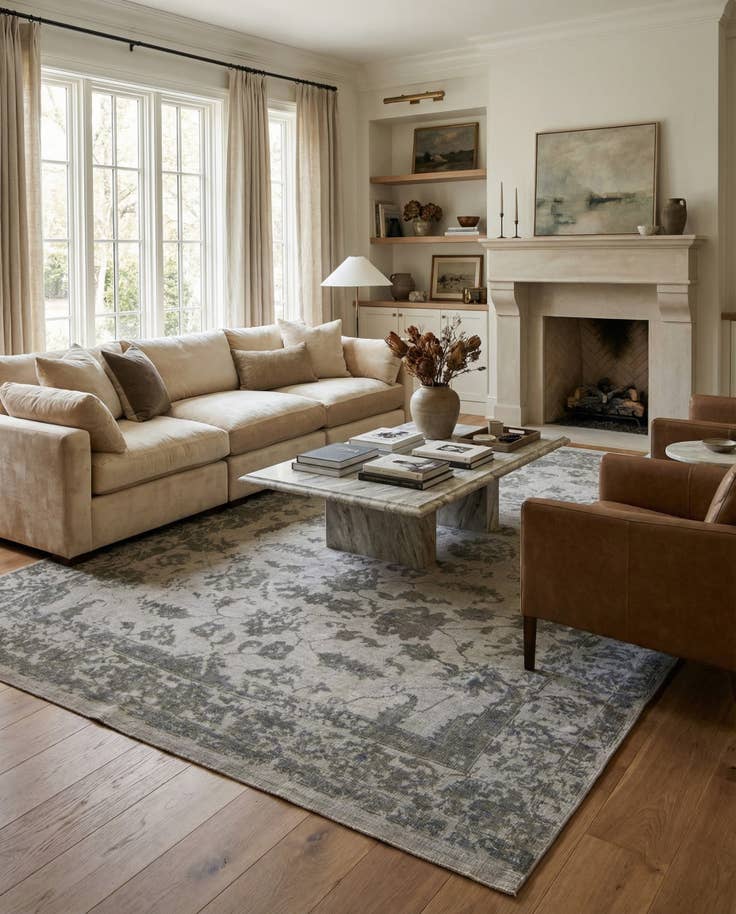 Detail image of 7' 10 x 11' 8 Hand Knotted Ultra Vintage Persian Wool Rug