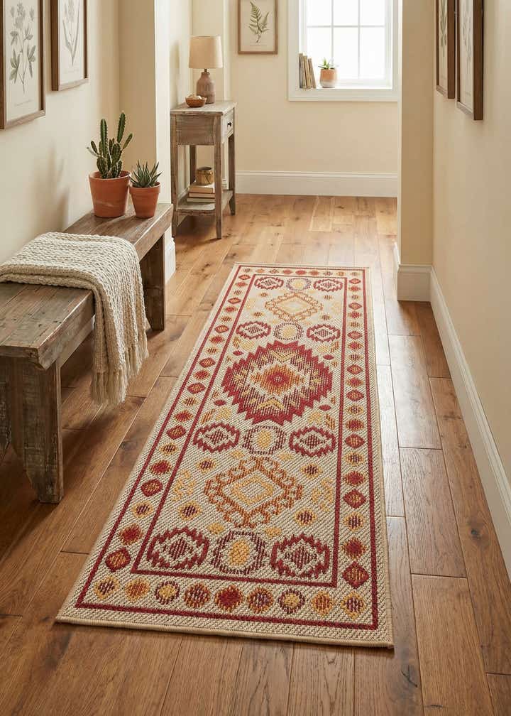 2' x 5' Easy-Clean Baja Indoor / Outdoor Runner Rug