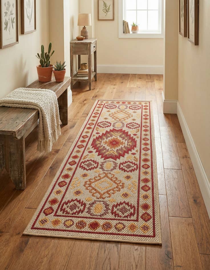 Detail image of  2' x 5'  Washable Baja Indoor / Outdoor Runner Rug