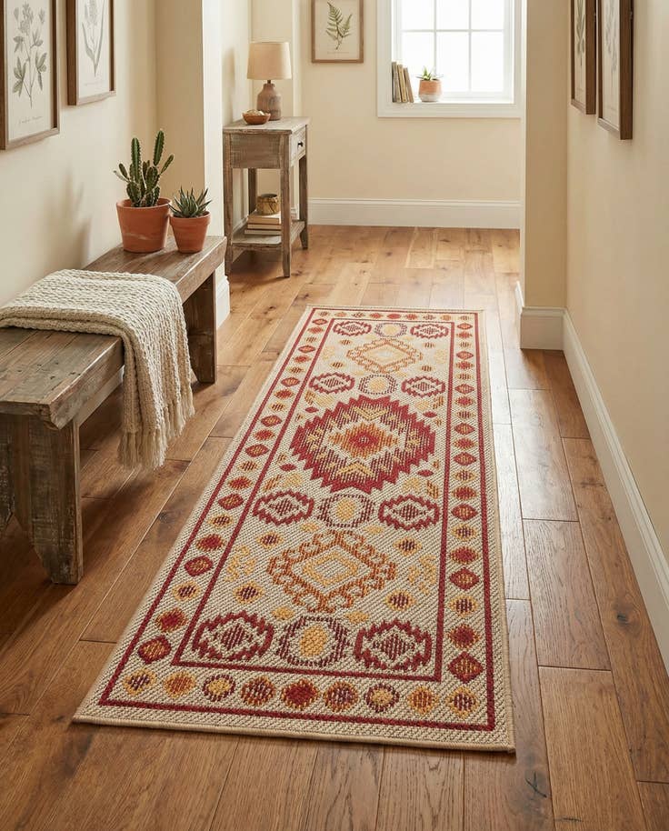 Detail image of 2' x 5' Easy-Clean Baja Indoor / Outdoor Runner Rug