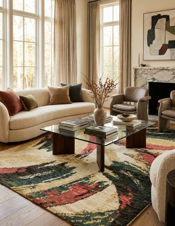 6' 9 x 9' 1 Hand Knotted Darya Wool Rug