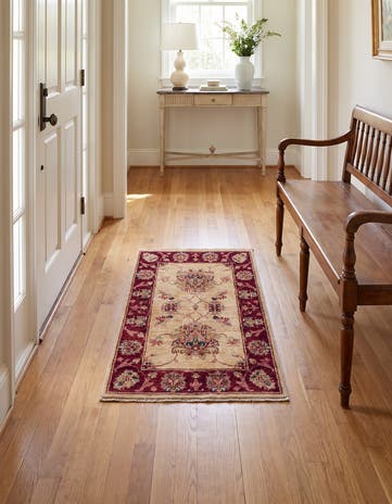 55cm x 95cm Hand Knotted Ziegler Rug
