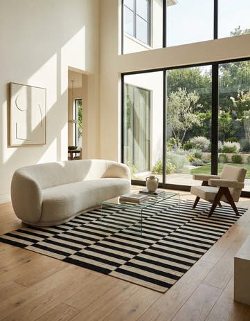 5' 10 x 7' 9 Hand Woven Kilim Modern Wool Rug