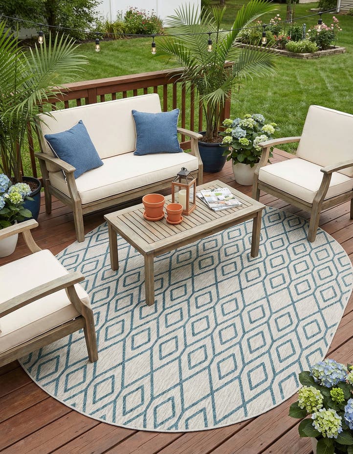 7' 10 x 10' Easy-Clean Jill Zarin Turks and Ca...
