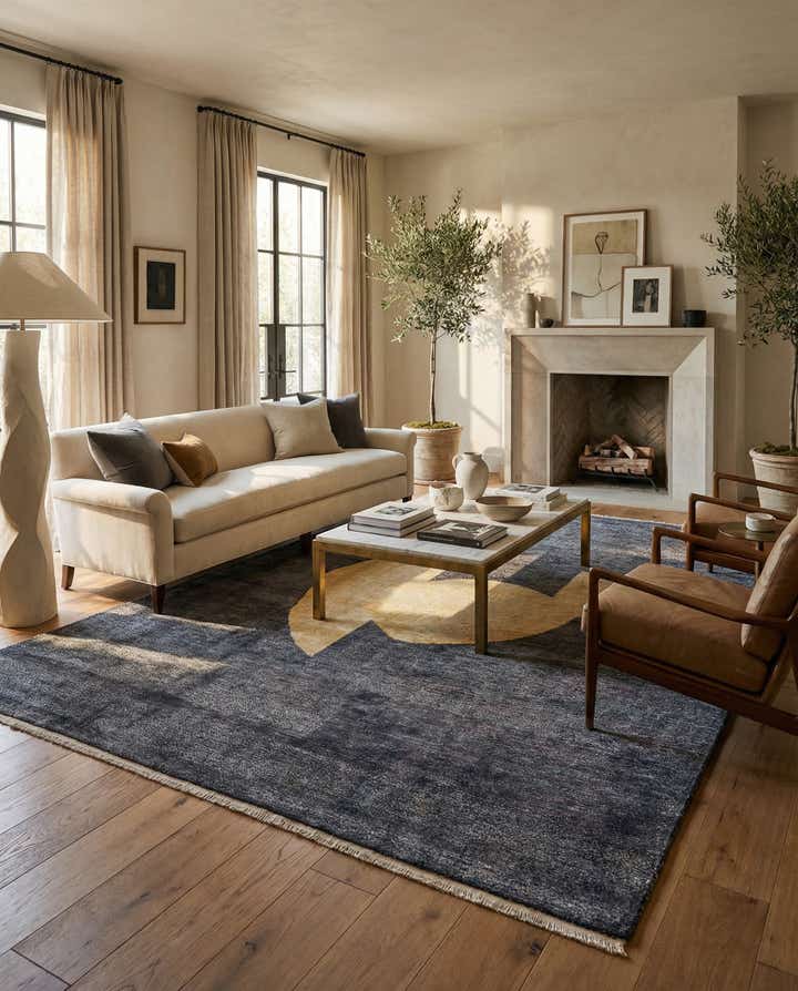 9' 5 x 11' 8 Hand Knotted Moroccan Wool Rug