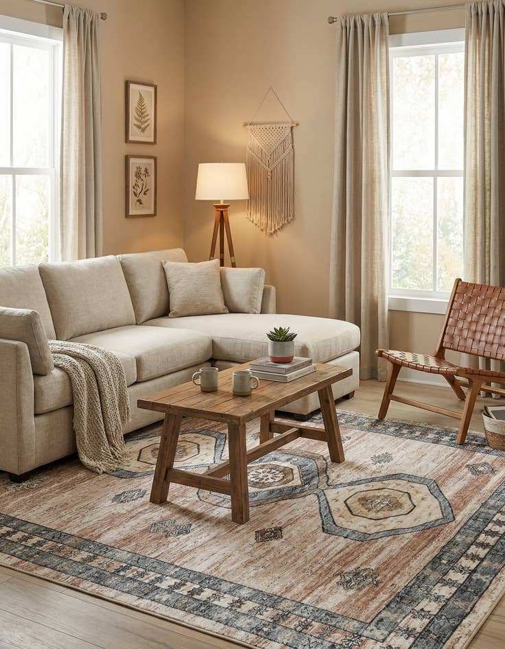 Detail image of 7' 10 x 7' 10 Medina Square Rug