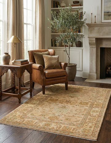 3' 2 x 5' 6 Hand Knotted Peshawar Ziegler Oriental Rug