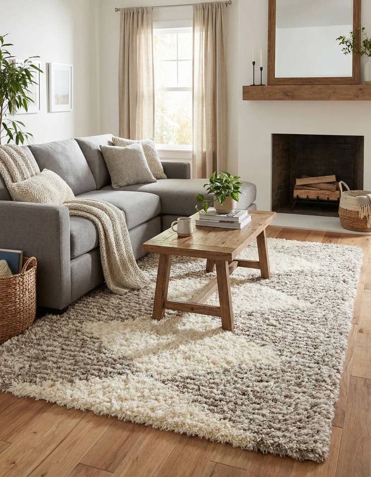 Detail image of  5' x 8' Infinity Shag Rug