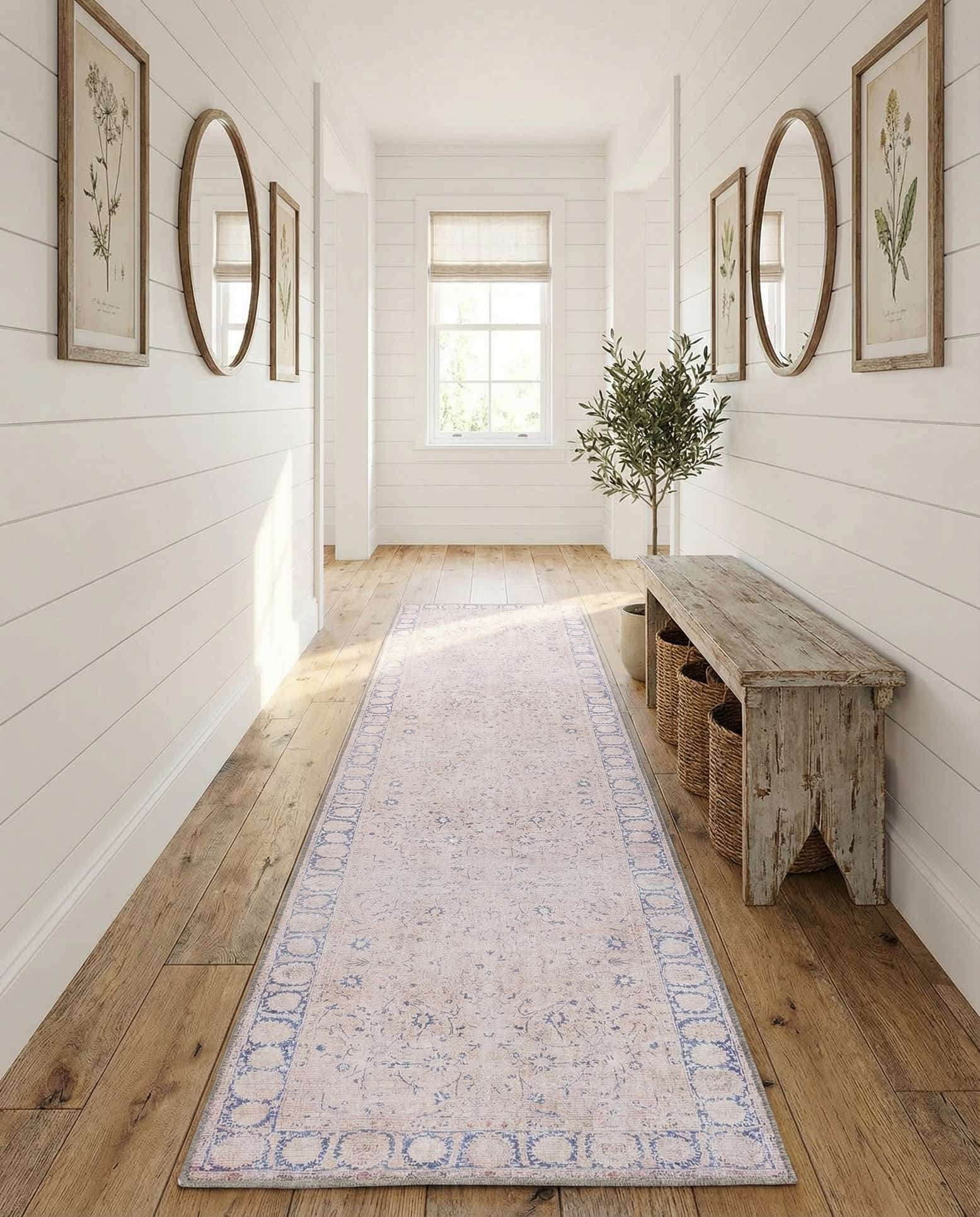 2' 6 x 12' Washable Timeless Runner Rug