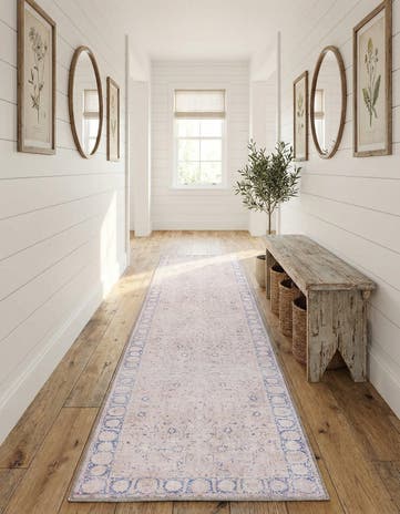 2' 6 x 12' Washable Timeless Runner Rug