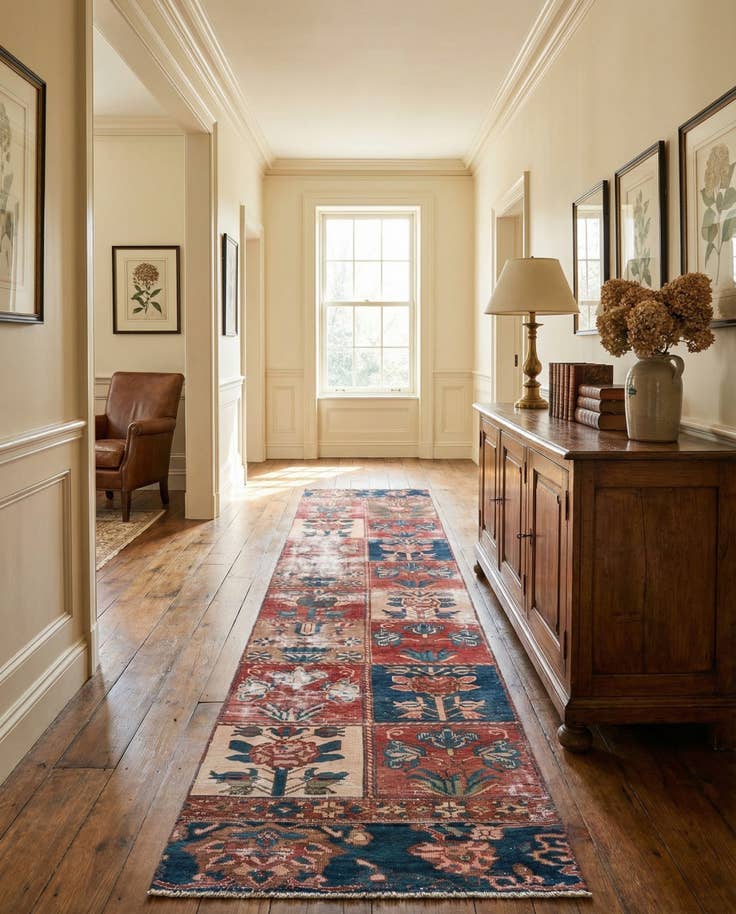 Detail image of 2' 8 x 12' Hand Knotted Ultra Vintage Persian Wool Runner Rug