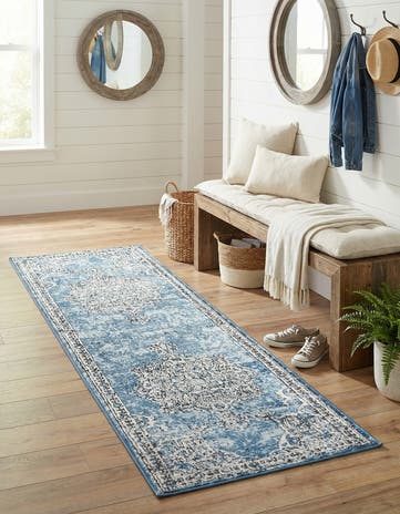 Blue Nyla Runner Rug