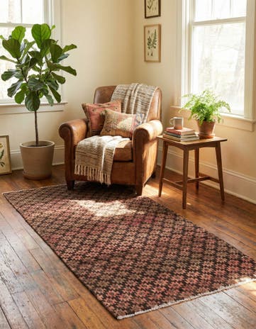 2' 7 x 5' 9 Hand Knotted Ultra Vintage Persian Wool Runner Rug
