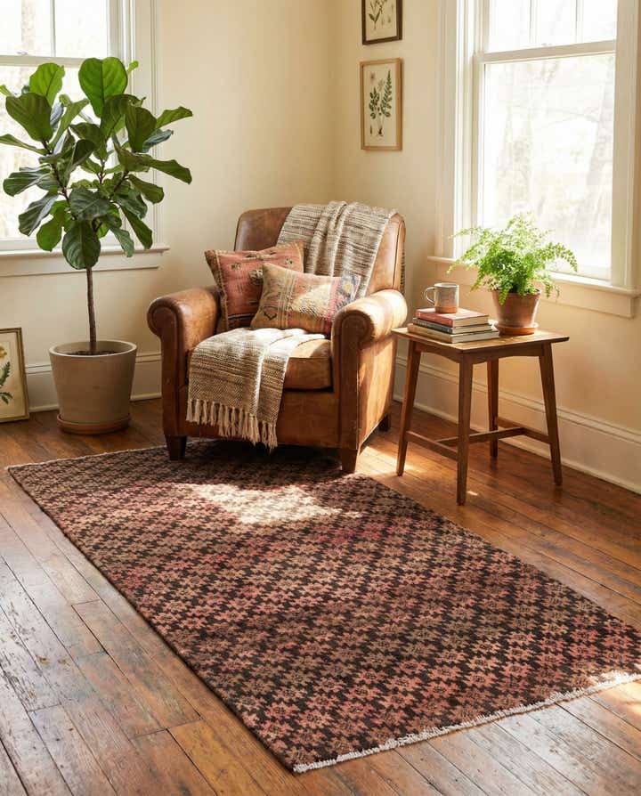 2' 7 x 5' 9 Hand Knotted Ultra Vintage Persian Wool Runner Rug