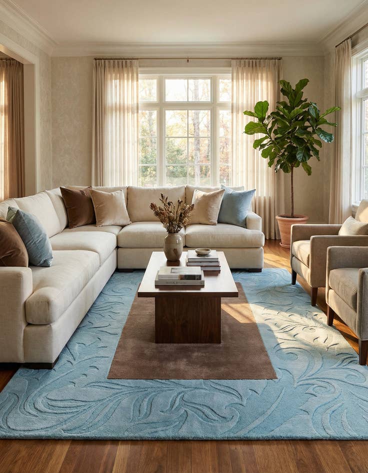 Detail image of  5' 9 x 9' Darya Rug