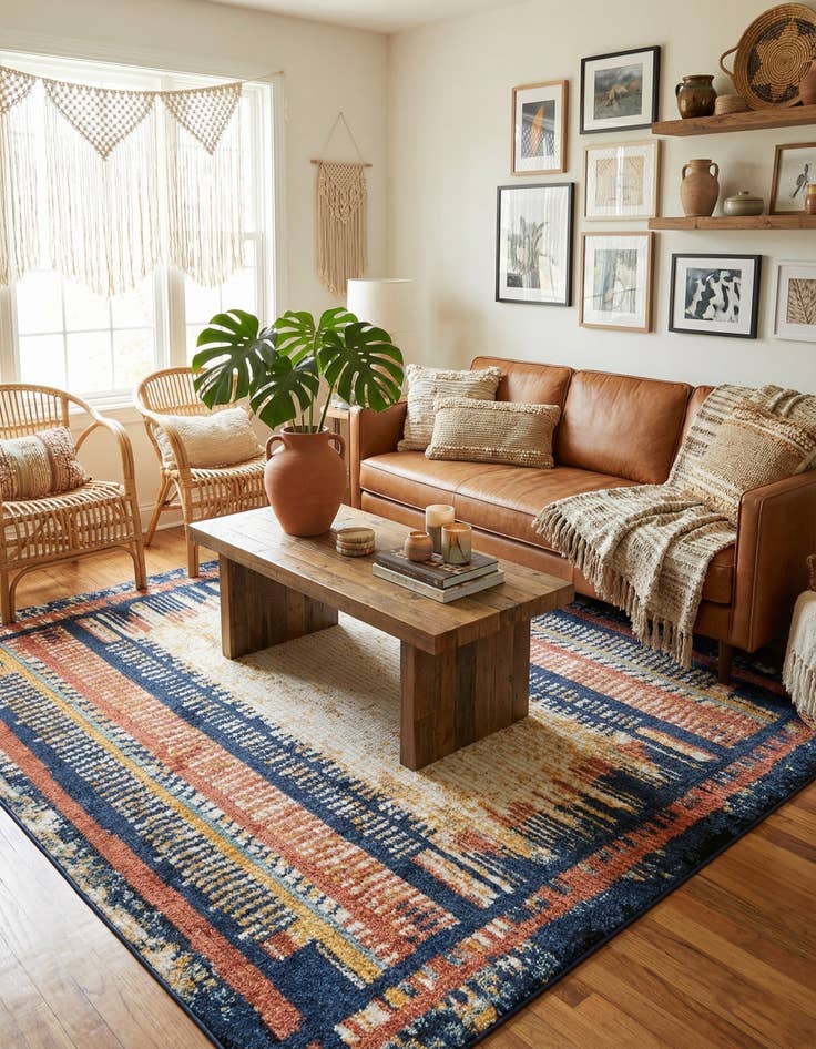 Detail image of  7' 10 x 7' 10 Tagine Square Rug