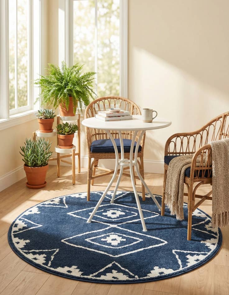 Detail image of 5' x 5' Oslo Round Rug