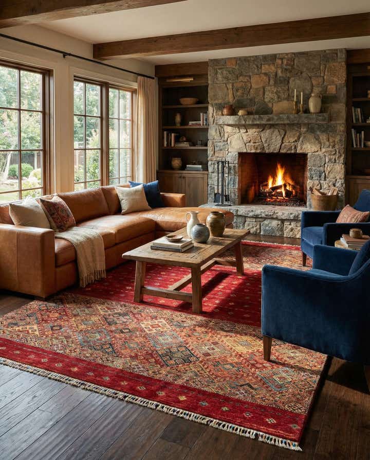 6' 9 x 9' 7 Hand Knotted Ariana Ziegler Oriental Rug