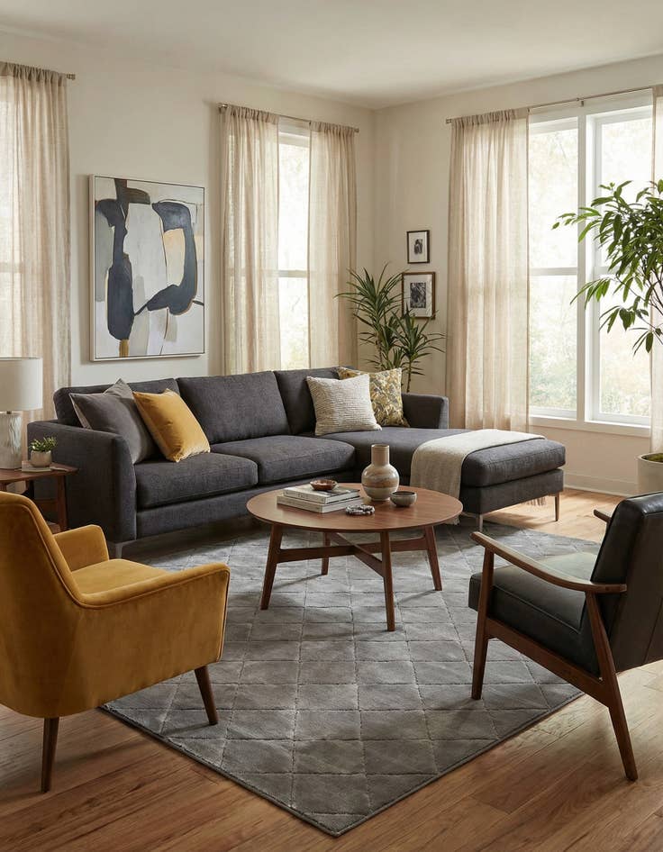 Detail image of 10' x 13' Vogue Geo Rug