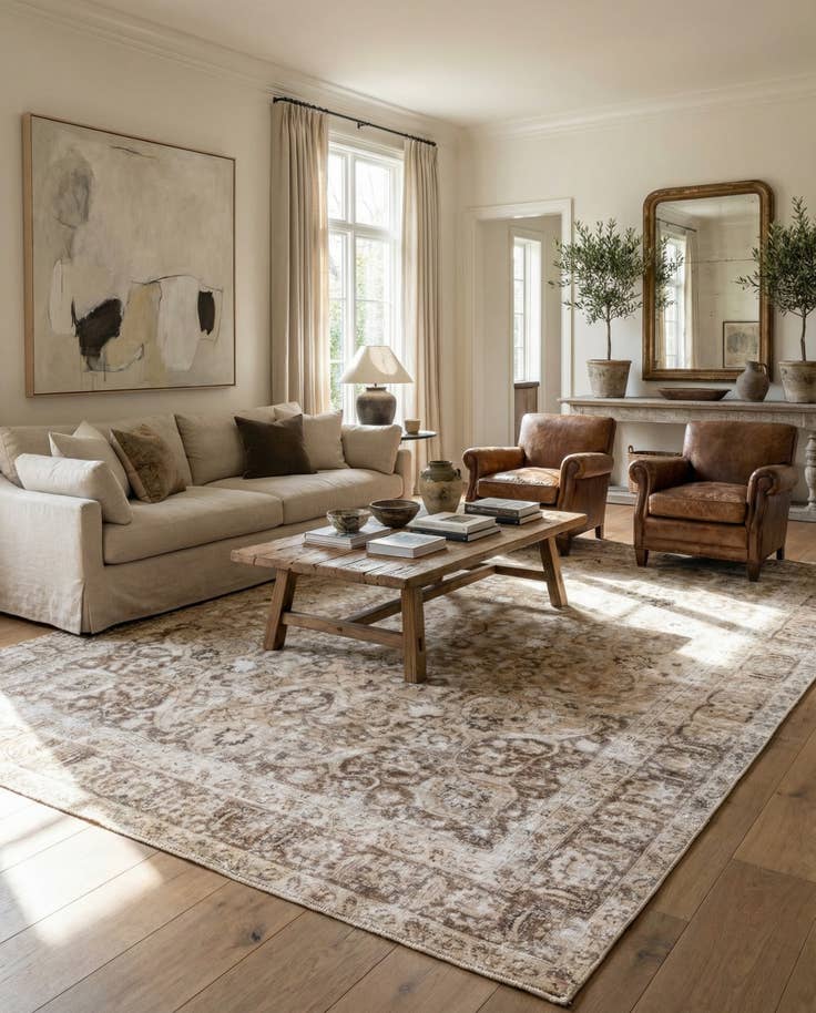 Detail image of 9' 4 x 11' 5 Hand Knotted Ultra Vintage Persian Wool Rug