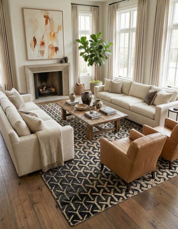 9' 1 x 11' 10 Hand Knotted Moroccan Wool Rug