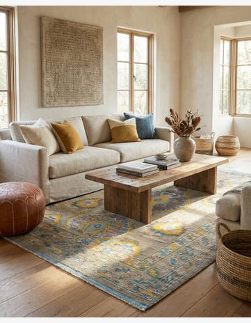 8' 7 x 12' 3 Hand Knotted Moroccan Wool Rug