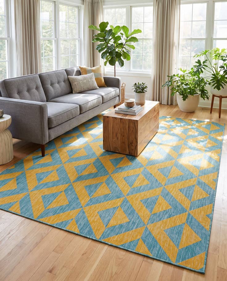 Detail image of 7' 10 x 10' Easy-Clean Jill Zarin Napa Indoor / Outdoor Rug