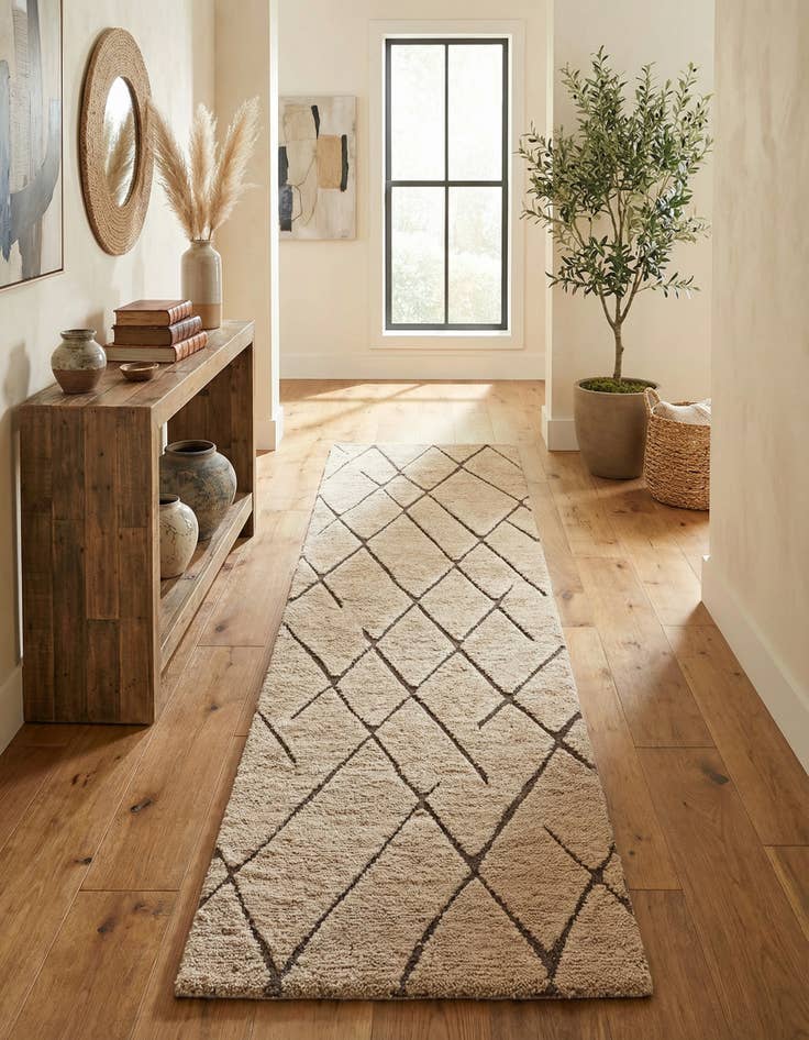 Detail image of  2' 7 x 10' Atlas Moroccan Wool Runner Rug