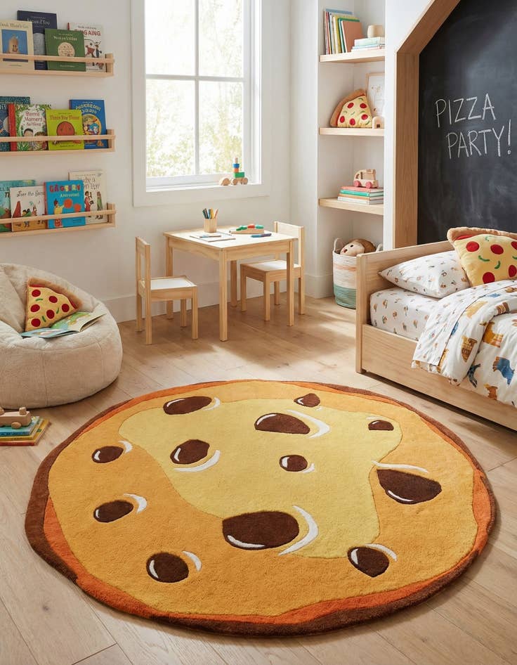 Detail image of 6' 1 x 6' 1 Playtime Kids Wool Freeform Rug