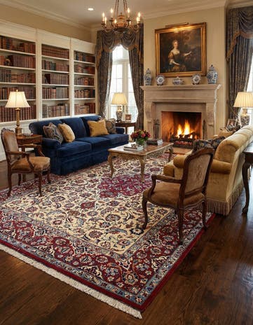 8' 3 x 11' 1 Mashad Wool Rug