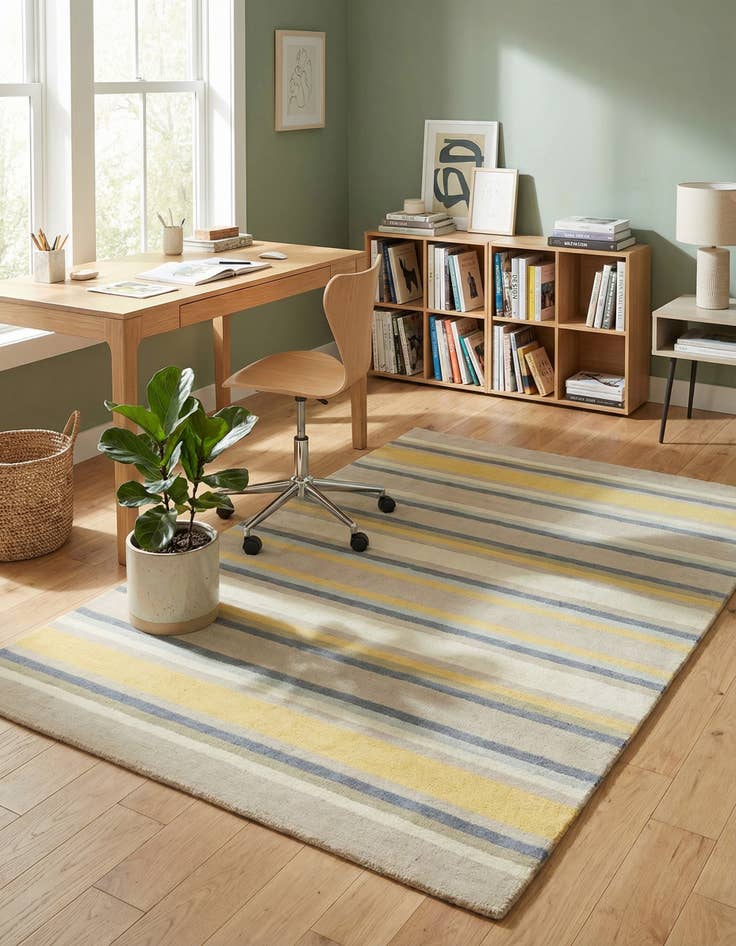 Detail image of 4' x 5' 6 Luna Wool Rug