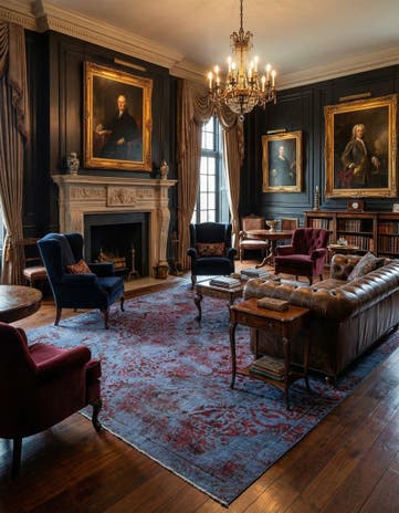 9' 3 x 12' 6 Vintage Royal Wool Rug