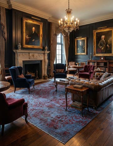 9' 3 x 12' 6 Vintage Royal Wool Rug