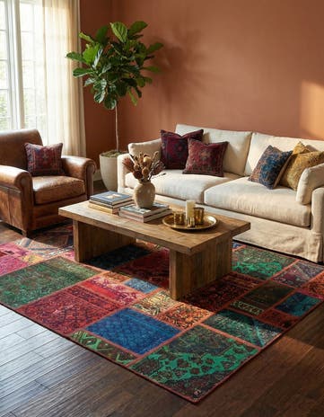 5' 8 x 7' 6 Hand Knotted Ultra Vintage Persian Wool Rug