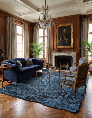 9' 9 x 11' 9 Vintage Royal Wool Rug